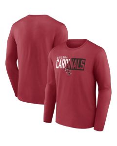 Men's Arizona Cardinals Red One Two Long Sleeve T-Shirt