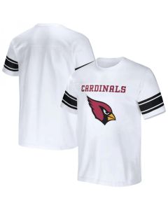 Men's Arizona Cardinals White x Darius Rucker Collection Football Striped T-Shirt