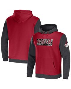 Men's Arizona Cardinals x Darius Rucker Collection Cardinal/Charcoal Colorblock Pullover Hoodie