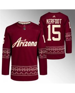 Men's Arizona Coyotes #15 Alexander Kerfoot Garnet Alternate Pro Jersey