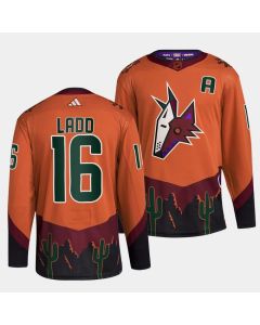 Men's Arizona Coyotes #16 Andrew Ladd Orange 2022-23 Reverse Retro Stitched Jersey
