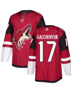 Men's Arizona Coyotes #17 Alex Galchenyuk Burgundy Red 2018 Season Home Stitched NHL Jersey