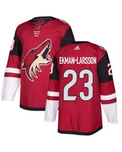 Men's Arizona Coyotes #23 Oliver Ekman-Larsson Burgundy Red 2018 Season Home Stitched NHL Jersey