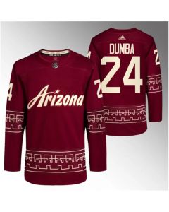 Men's Arizona Coyotes #24 Matt Dumba Garnet Alternate Pro Jersey