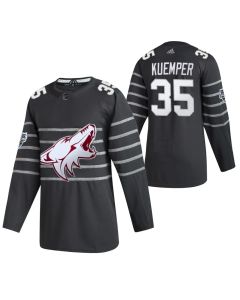 Men's Arizona Coyotes #35 Darcy Kuemper 2020 Grey All Star Stitched NHL Jersey