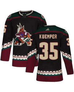 Men's Arizona Coyotes #35 Darcy Kuemper Black Stitched NHL Jersey