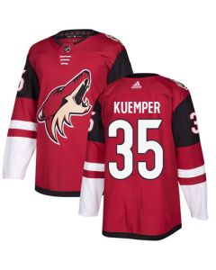 Men's Arizona Coyotes #35 Darcy Kuemper Burgundy Red 2018 Season Home Stitched NHL Jersey