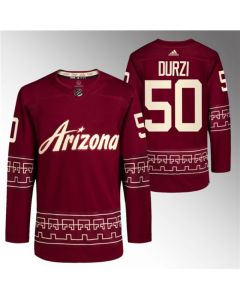 Men's Arizona Coyotes #50 Sean Durzi Garnet Alternate Pro Jersey