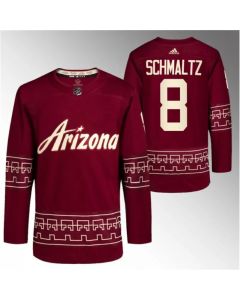 Men's Arizona Coyotes #8 Nick Schmaltz Garnet Alternate Pro Jersey