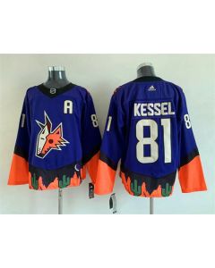 Men's Arizona Coyotes #81 Phil Kessel Purple Stitched Jersey