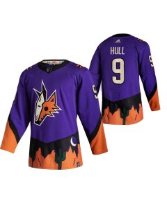 Men's Arizona Coyotes #9 Oliver Ekman-Larsson Purple 2020-21 Reverse Retro Stitched NHL Jersey