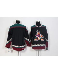 Men's Arizona Coyotes Black CCM Throwback Stitched NHL Jersey