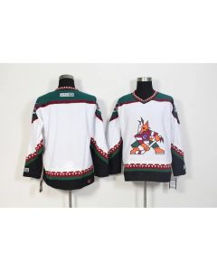 Men's Arizona Coyotes White CCM Throwback Stitched NHL Jersey