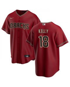 Men's Arizona Diamondbacks #18 Carson Kelly Red Cool Base Stitched Baseball Jersey