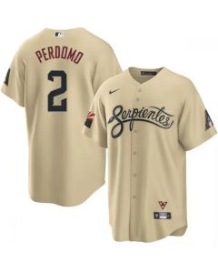 Men's Arizona Diamondbacks #2 Geraldo Perdomo 2021 Cream City Connect Cool Base Stitched Jersey