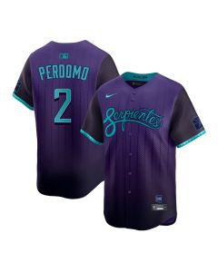 Men's Arizona Diamondbacks #2 Geraldo Perdomo Purple 2025 City Connect Limited Player Jersey (Purple)