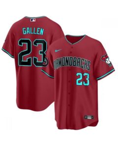 Men's Arizona Diamondbacks #23 Zac Gallen 2023/24 Red Cool Base Stitched Baseball Jersey
