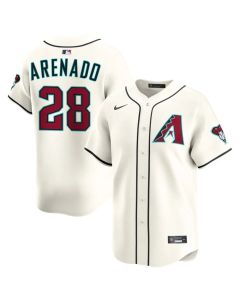 Men's Arizona Diamondbacks #28 Nolan Arenado Cream Home Limited Jersey (Cream)