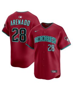 Men's Arizona Diamondbacks #28 Nolan Arenado Red Cool Base Stitched Baseball Jersey