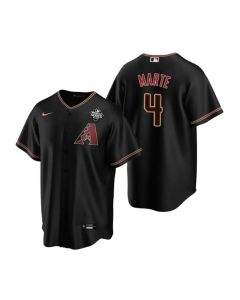 Men's Arizona Diamondbacks #4 Ketel Marte Black 2023 World Series Cool Base Stitched Baseball Jersey