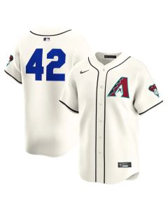 Men's Arizona Diamondbacks #42 Jackie Robinson Nike Cream Home 2025 Jackie Robinson Day Limited Jersey (Cream)