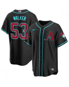 Men's Arizona Diamondbacks #53 Christian Walker 2023/24 Black Cool Base Stitched Baseball Jersey