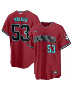 Men's Arizona Diamondbacks #53 Christian Walker 2023/24 Red Cool Base Stitched Baseball Jersey