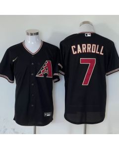 Men's Arizona Diamondbacks #7 Corbin Carroll Black Cool Base Stitched Baseball Jersey