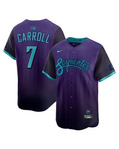 Men's Arizona Diamondbacks #7 Corbin Carroll Purple 2025 City Connect Limited Player Jersey (Purple)