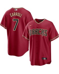 Men's Arizona Diamondbacks #7 Corbin Carroll Red Cool Base Stitched Baseball Jersey