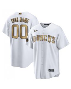 Men's Arizona Diamondbacks ACTIVE Player Custom 2022 All-Star White Cool Base Stitched Baseball Jersey