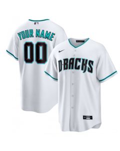 Men's Arizona Diamondbacks ACTIVE PLAYER Custom White Cool Base Stitched Baseball Jersey