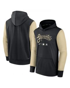 Men's Arizona Diamondbacks Black 2022 City Connect Therma Performance Pullover Hoodie
