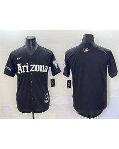 Men's Arizona Diamondbacks Black "Gothic Desert Fang Edition" Vapor Premier Limited Stitched Baseball Jersey