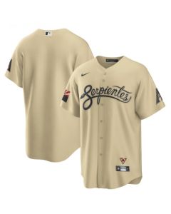 Men's Arizona Diamondbacks Blank 2021 Cream City Connect Cool Base Stitched MLB Jersey