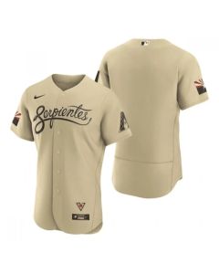 Men's Arizona Diamondbacks Blank 2021 Cream City Connect Flex Base Stitched MLB Jersey