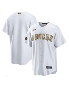 Men's Arizona Diamondbacks Blank 2022 All-Star White Cool Base Stitched Baseball Jersey