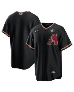 Men's Arizona Diamondbacks Blank Black 2023 World Series Cool Base Stitched Baseball Jersey