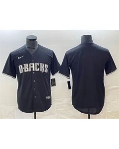 Men's Arizona Diamondbacks Blank Black Cool Base Stitched Baseball Jersey