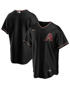 Men's Arizona Diamondbacks Blank Black Cool Base Stitched Jersey