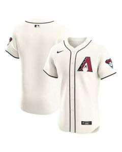 Men's Arizona Diamondbacks Blank Cream Flex Base Stitched Jersey