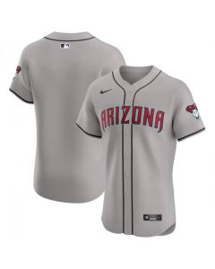 Men's Arizona Diamondbacks Blank Grey Flex Base Stitched Jersey