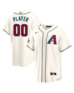 Men's Arizona Diamondbacks Cream 2025 MLB All-Star Game Home Custom Replica Jersey