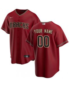 Men's Arizona Diamondbacks Customized Red Stitched MLB Jersey