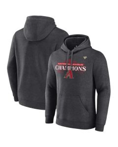 Men's Arizona Diamondbacks Heather Charcoal 2023 National League Champions Locker Room Pullover Hoodie