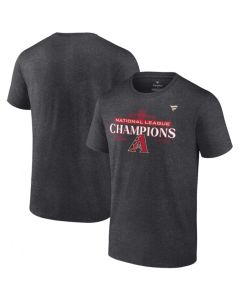 Men's Arizona Diamondbacks Heather Charcoal 2023 National League Champions Locker Room T-Shirt