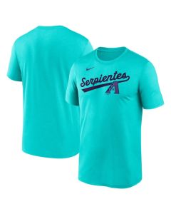Men's Arizona Diamondbacks Teal 2025 City Connect Script Legend Performance T-Shirt (Teal)