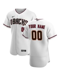 Men's Arizona Diamondbacks White Customized Stitched MLB Jersey