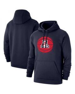 Men's Arizona Wildcats Navy Basketball Pullover Hoodie
