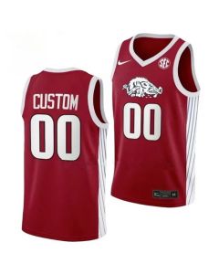 Men's Arkansas Razorbacks ACTIVE PLAYER Custom Red 2023 Stitched Basketball Jersey